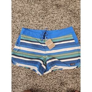 Patagonia Women's Wavefarer Boardshorts Size 12 Blue 5” Womens